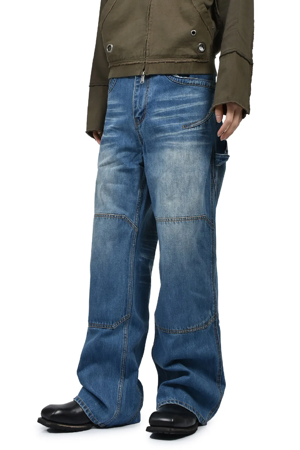 Endrick Damaged Denim Pants / Lt. Blu