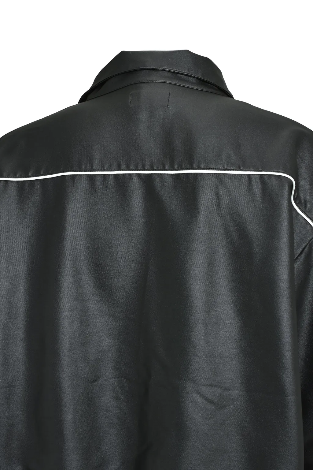 Script Logo Piping Coating Track Jacket / Blk