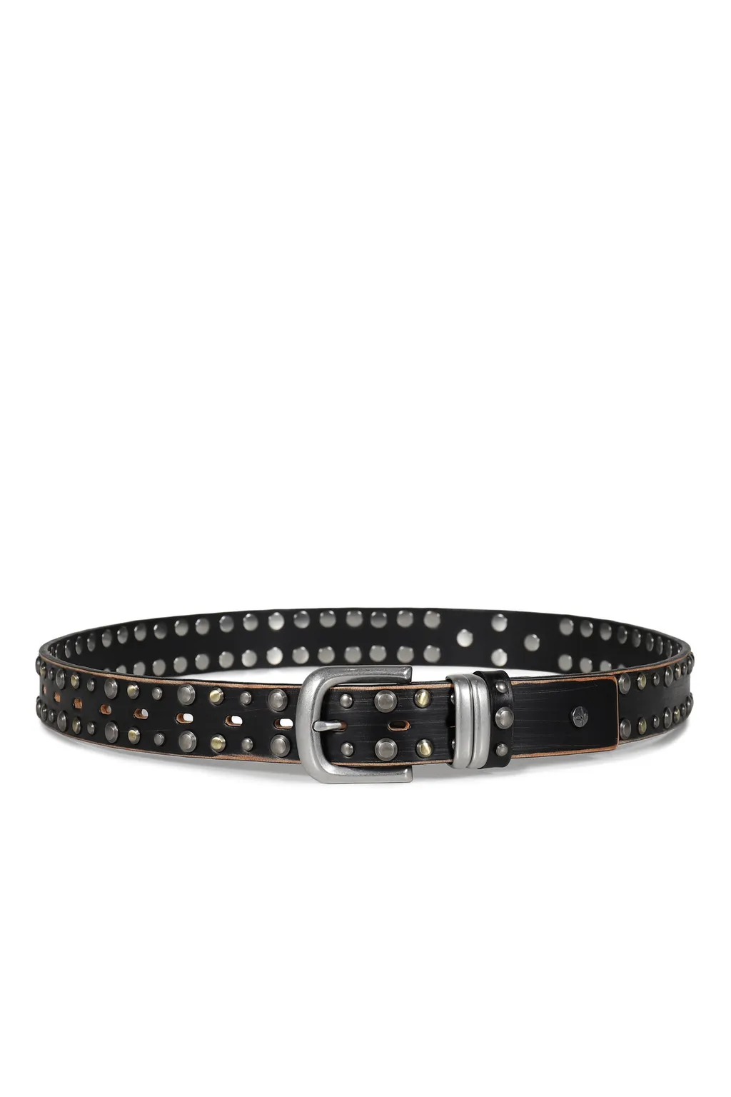Teo Double Stud Belt / Black