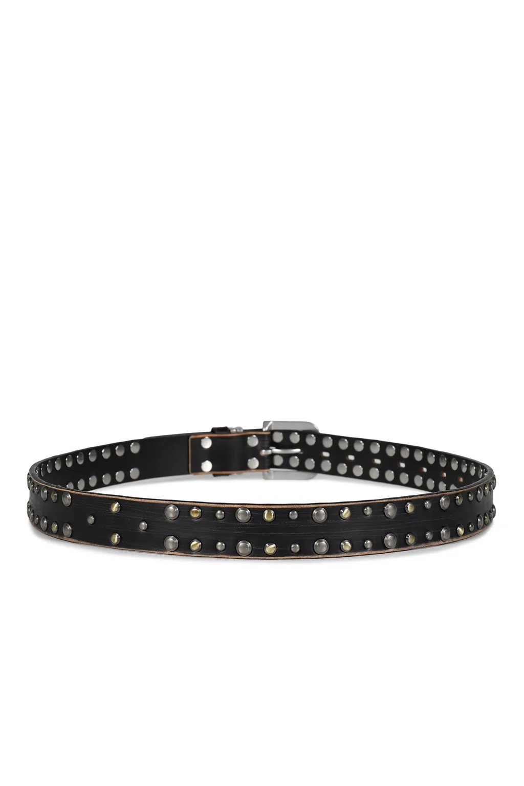 Teo Double Stud Belt / Black