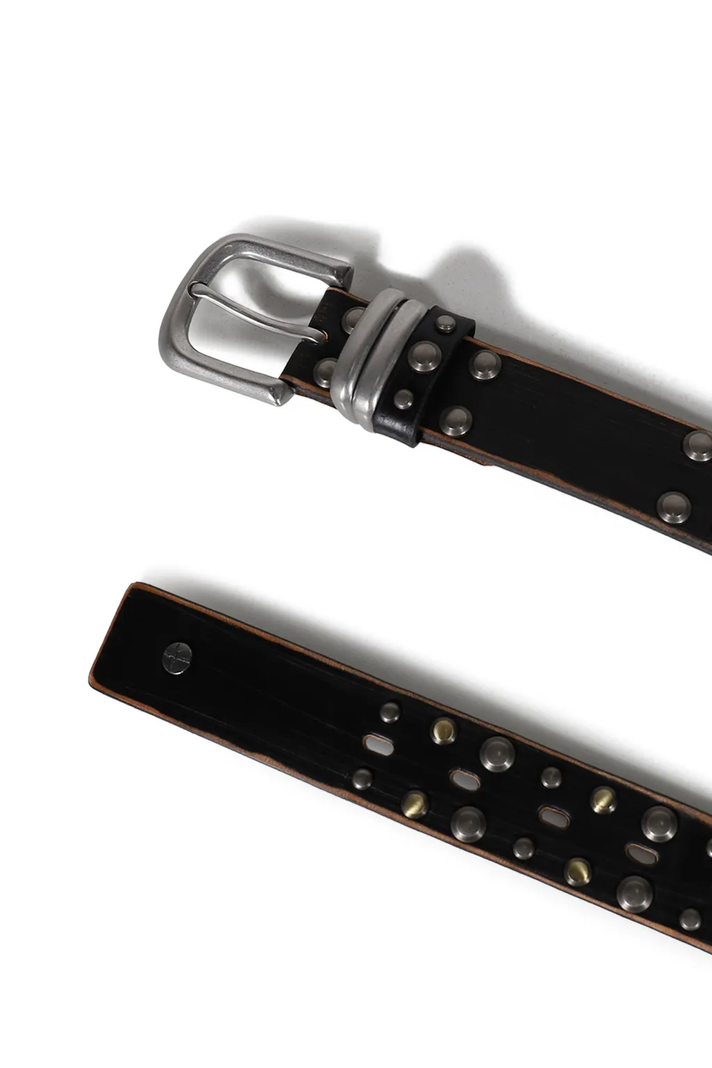 Teo Double Stud Belt / Black
