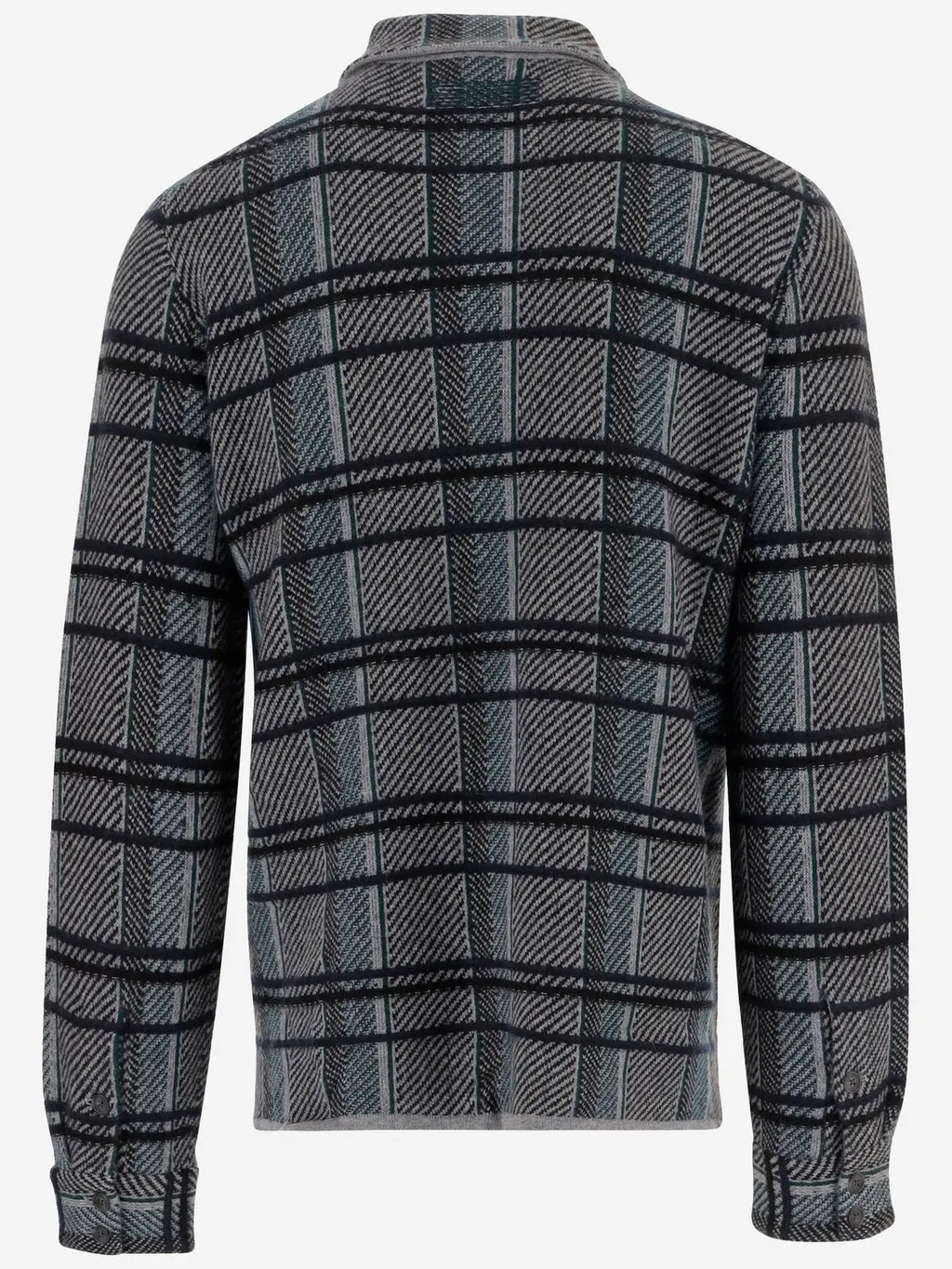 Guest In Residence Check Pattern Cashmere Shirt