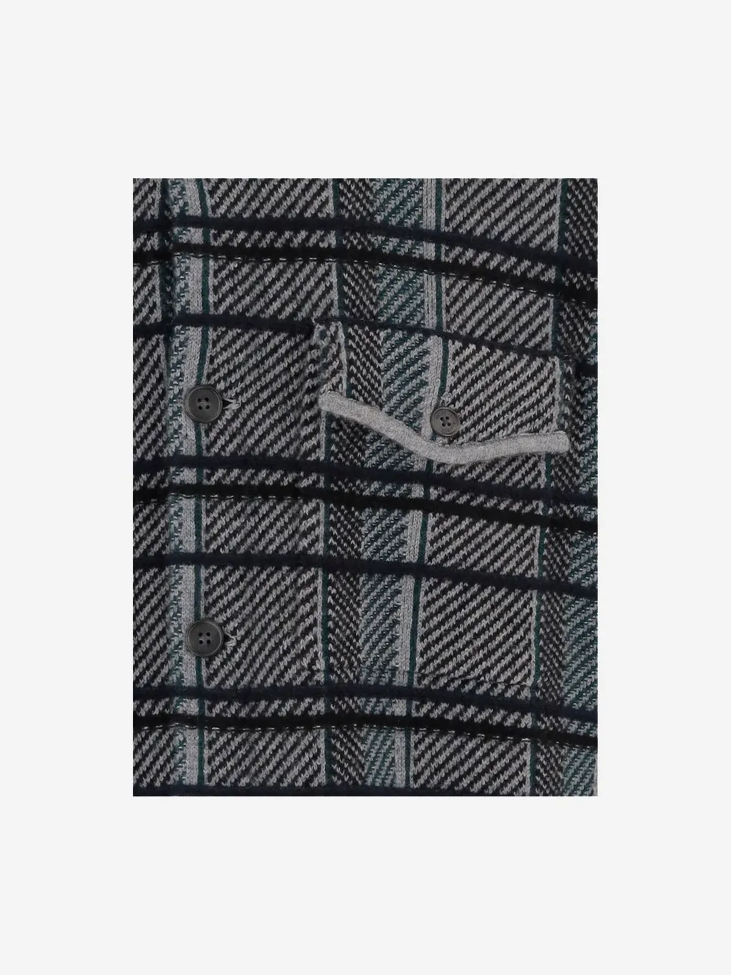 Guest In Residence Check Pattern Cashmere Shirt