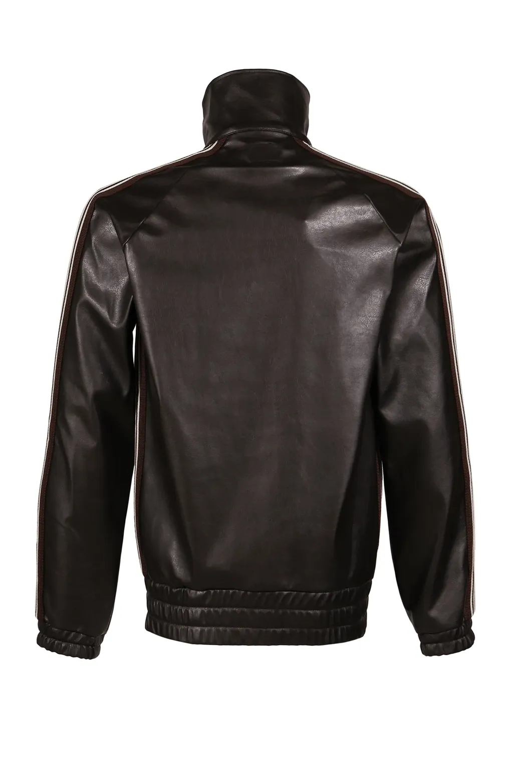 Track Jacket - Synthetic Leather / Dk. Brw