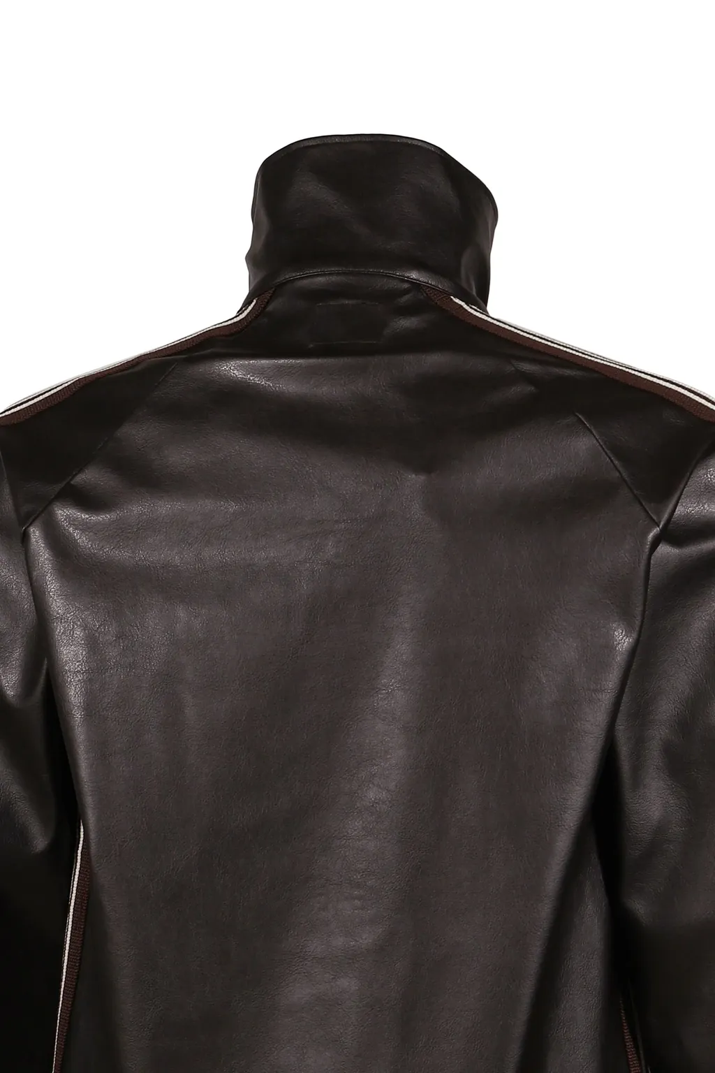 Track Jacket - Synthetic Leather / Dk. Brw