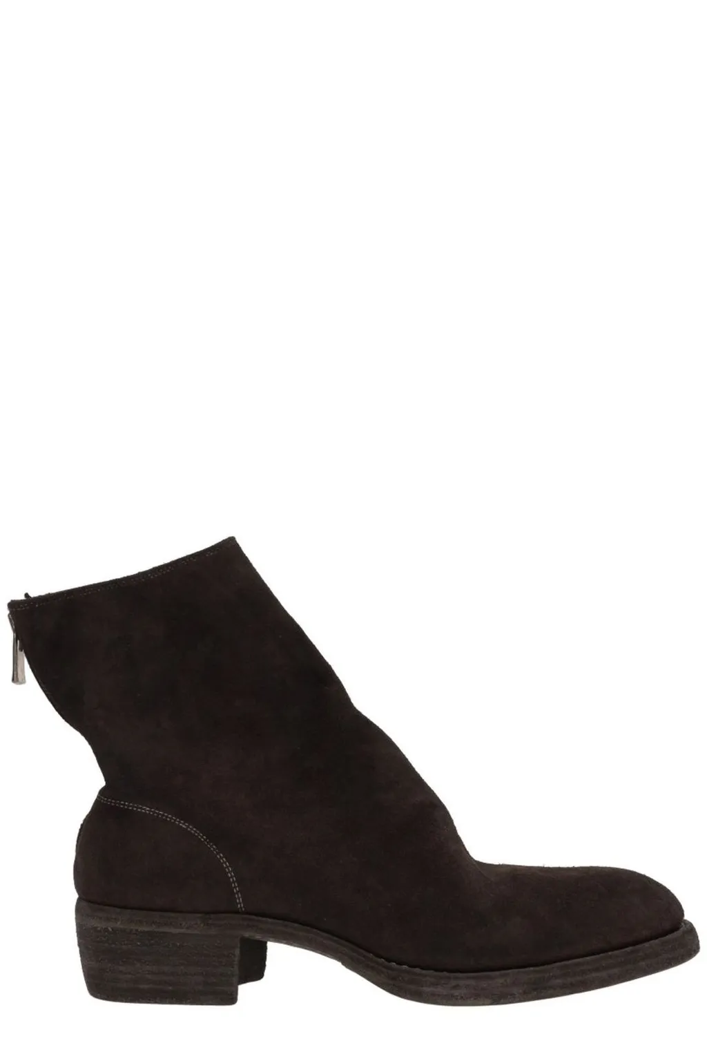 Guidi Round Toe Zip-Up Boots