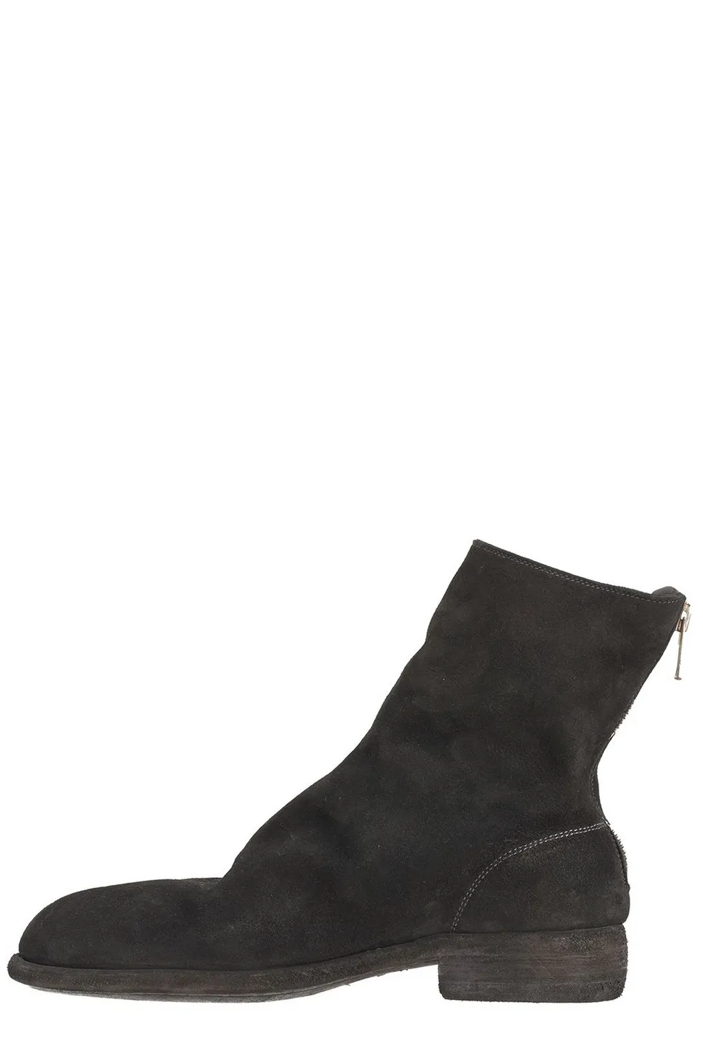 Guidi Back Zip Detail Ankle Boots
