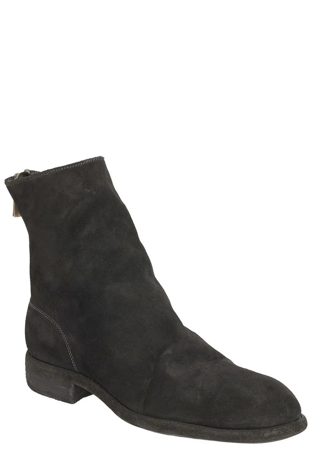 Guidi Back Zip Detail Ankle Boots