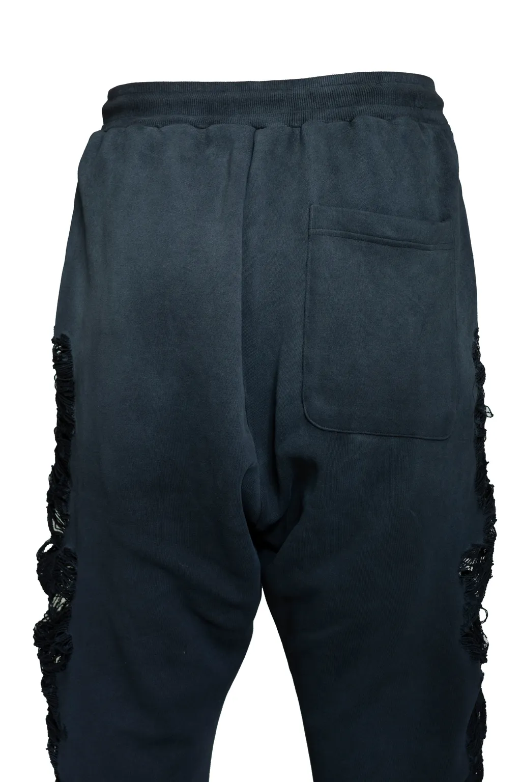 Distressed Cross Sweatpants / Blk