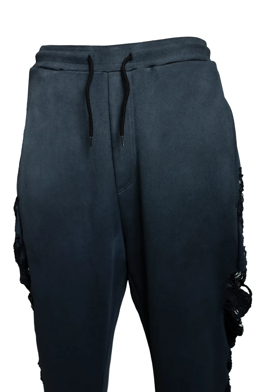 Distressed Cross Sweatpants / Blk