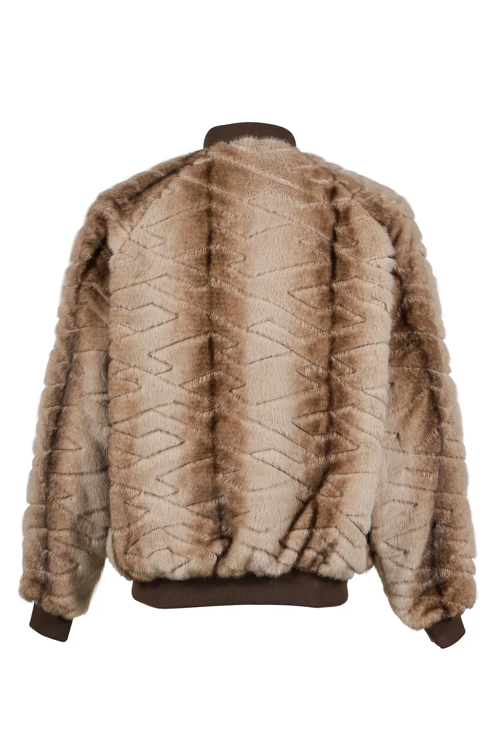 T-Shirt Quilt Fur Ma-1 / Brown