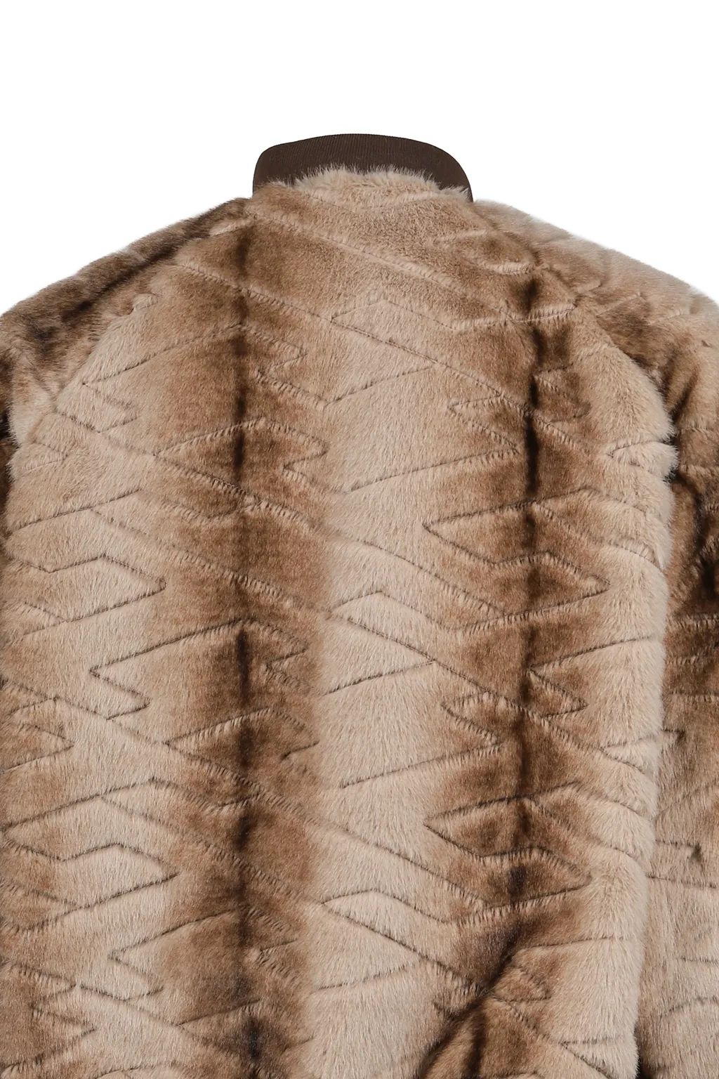T-Shirt Quilt Fur Ma-1 / Brown