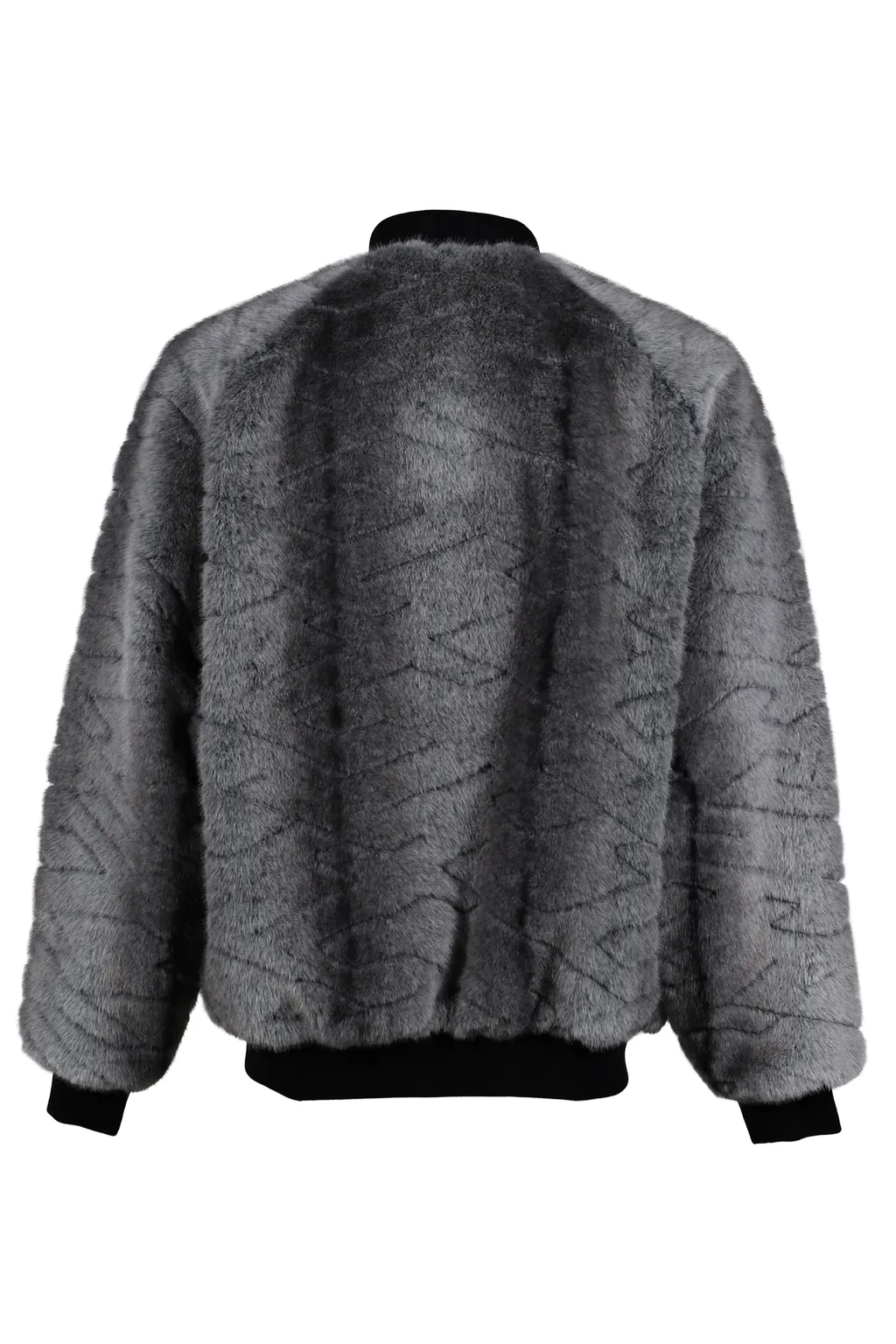 T-Shirt Quilt Fur Ma-1 / Black