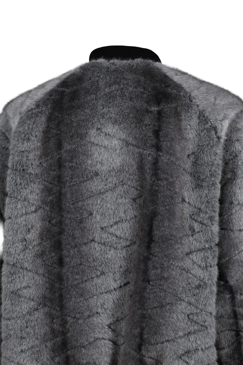 T-Shirt Quilt Fur Ma-1 / Black