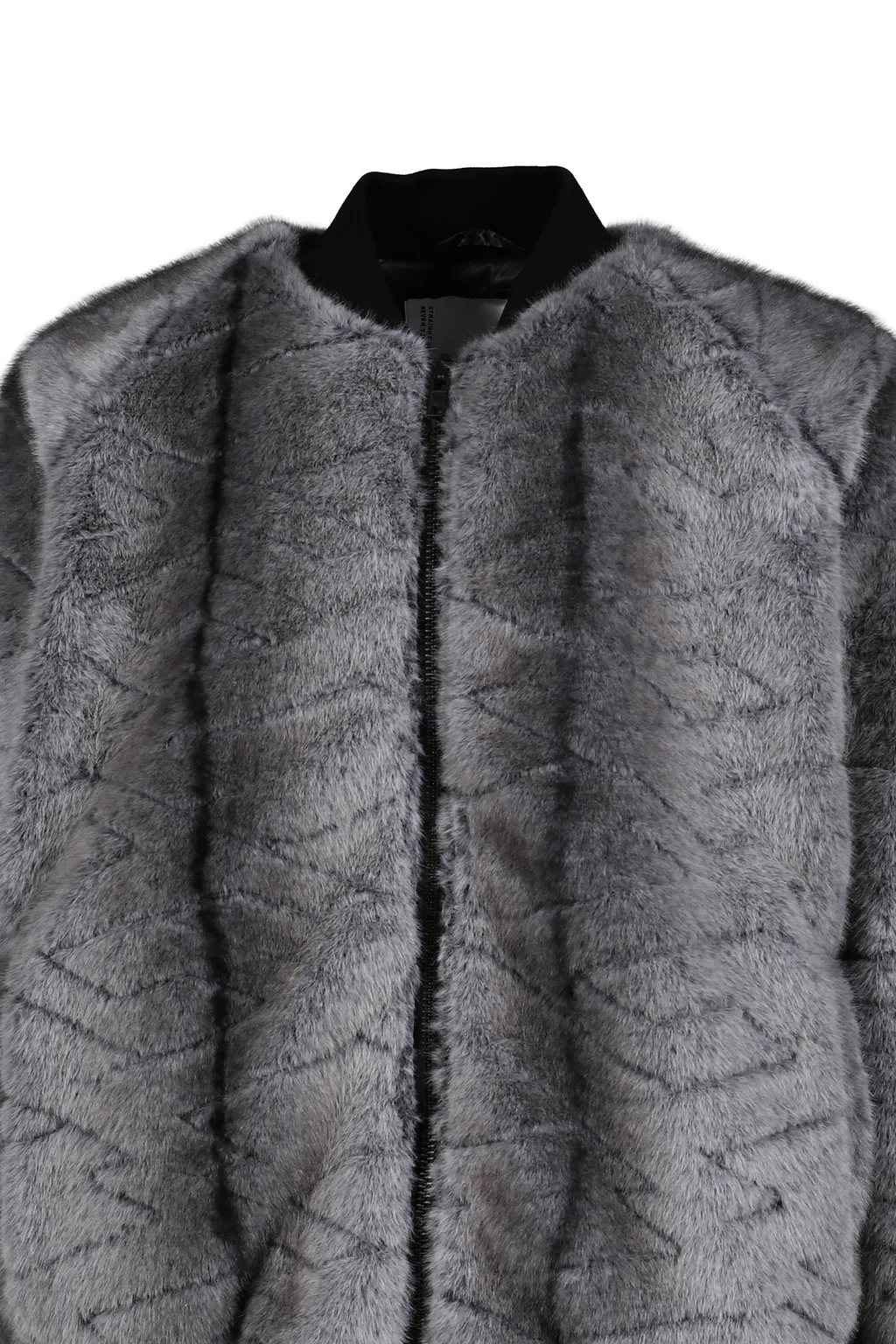 T-Shirt Quilt Fur Ma-1 / Black