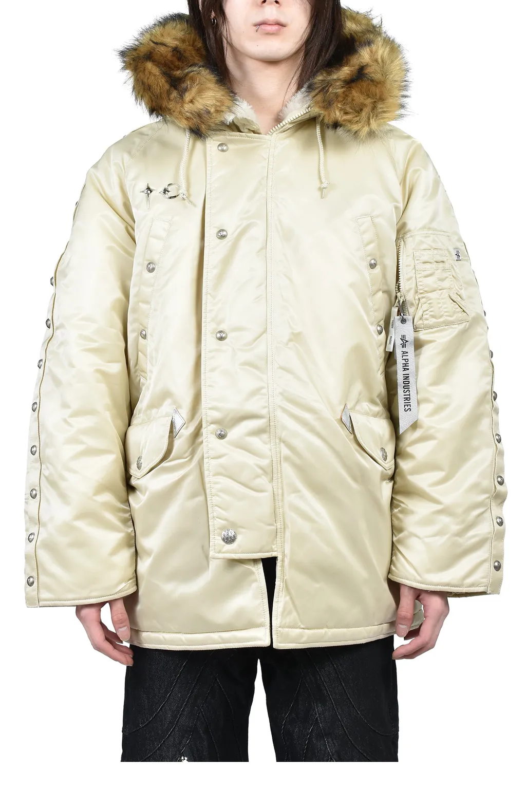 Ai N-3B Parka / Vtg Wht