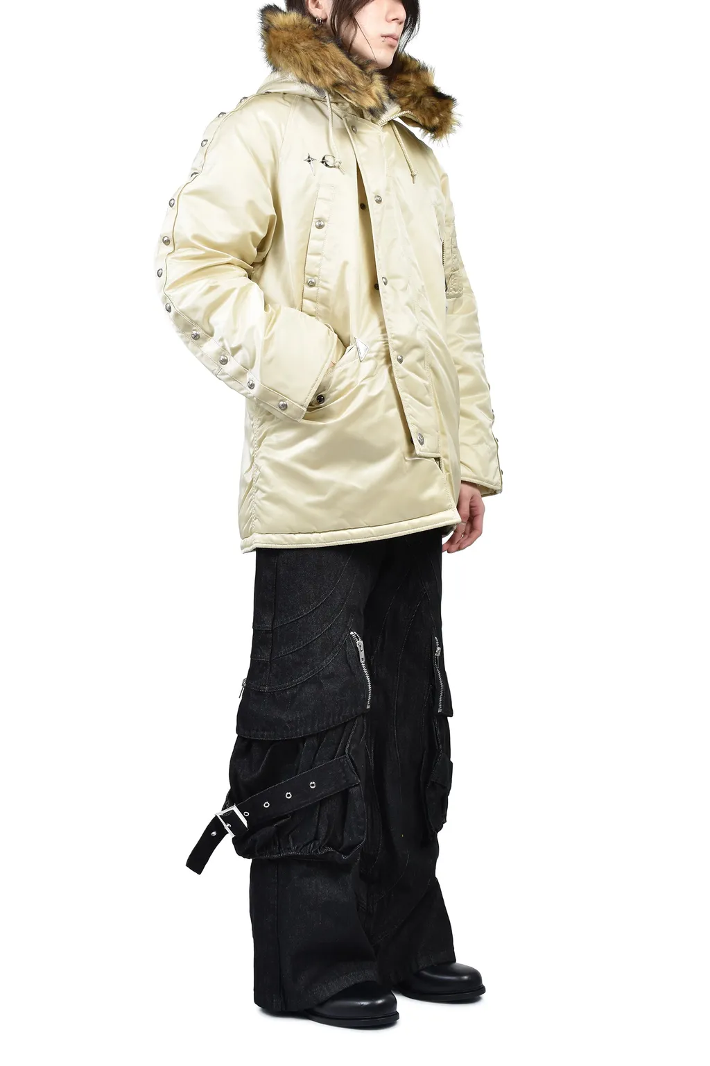 Ai N-3B Parka / Vtg Wht