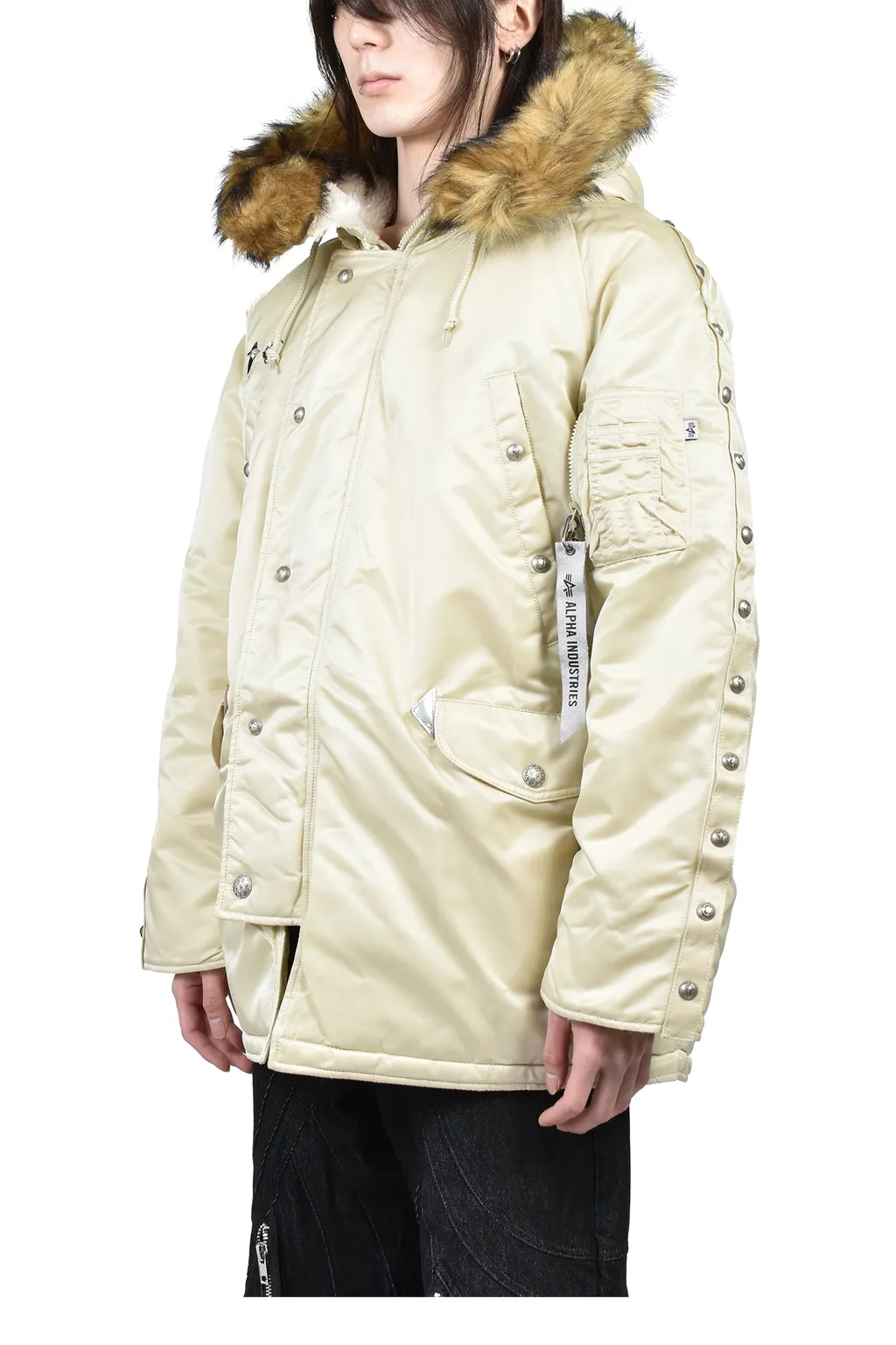 Ai N-3B Parka / Vtg Wht