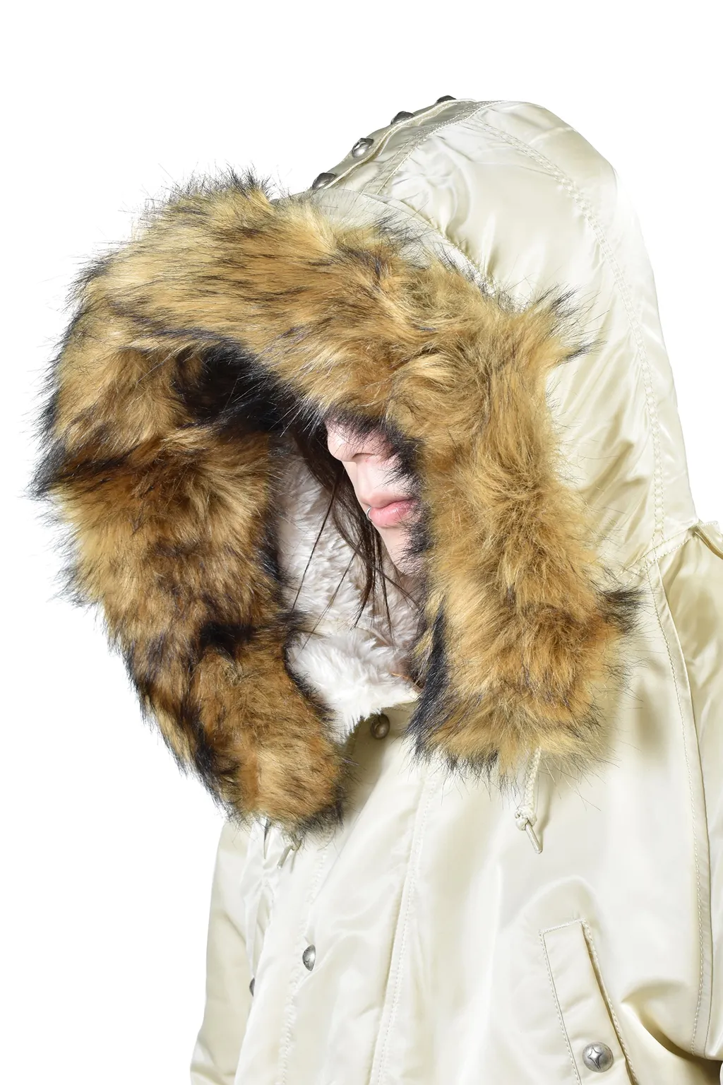 Ai N-3B Parka / Vtg Wht