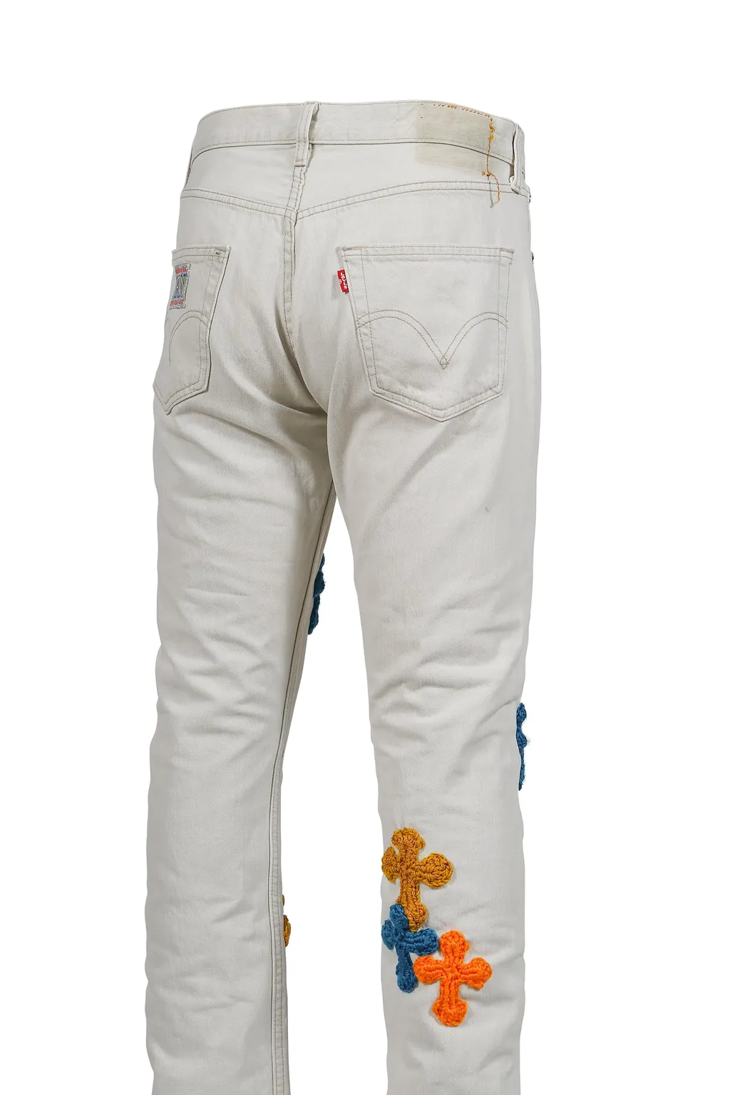 3D Cross Denim / Wht