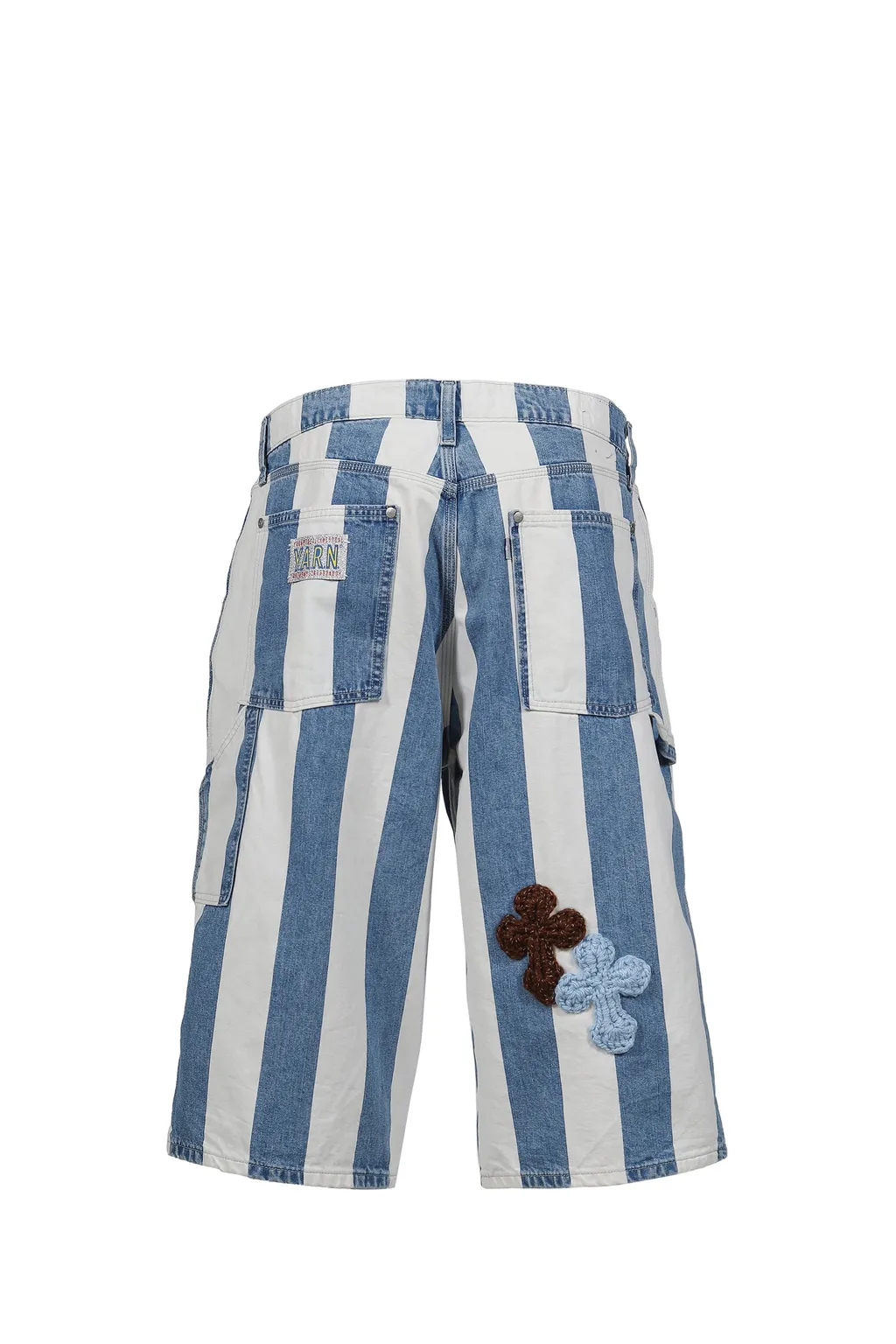 3D Cross Denim Shorts / Indigo