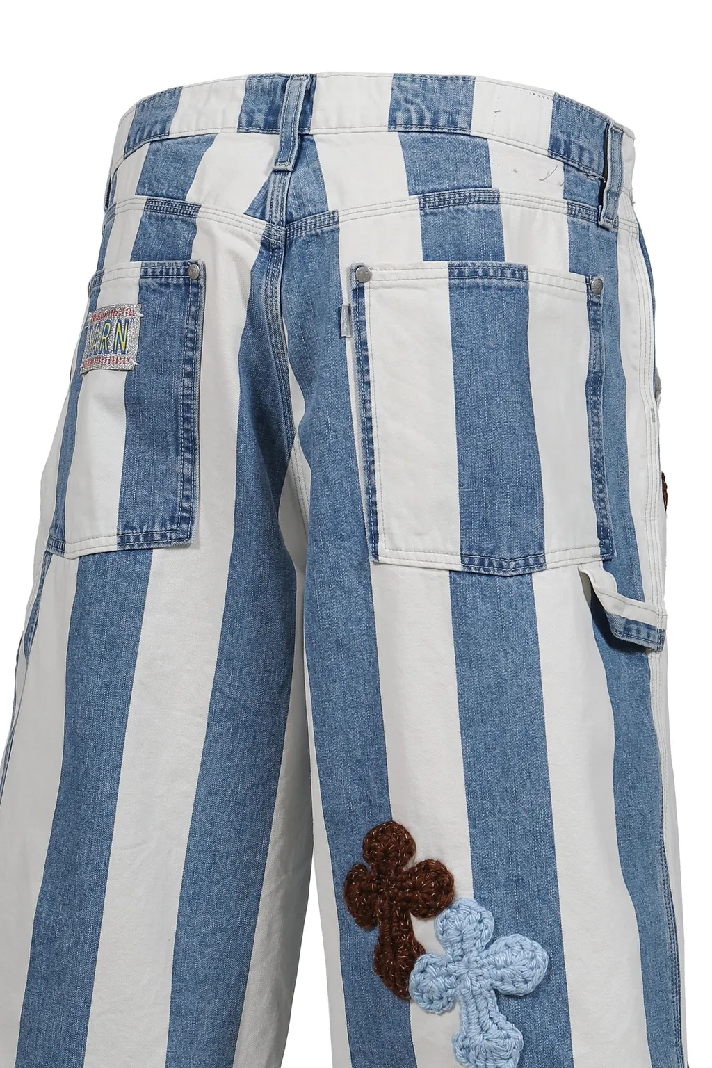 3D Cross Denim Shorts / Indigo