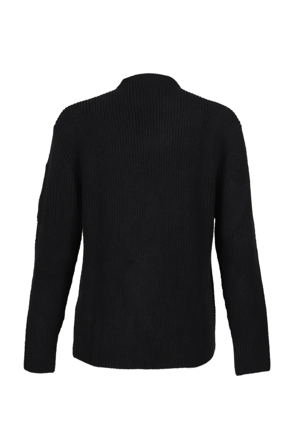 Knw Crew Neck In Fleece Knit / Blk