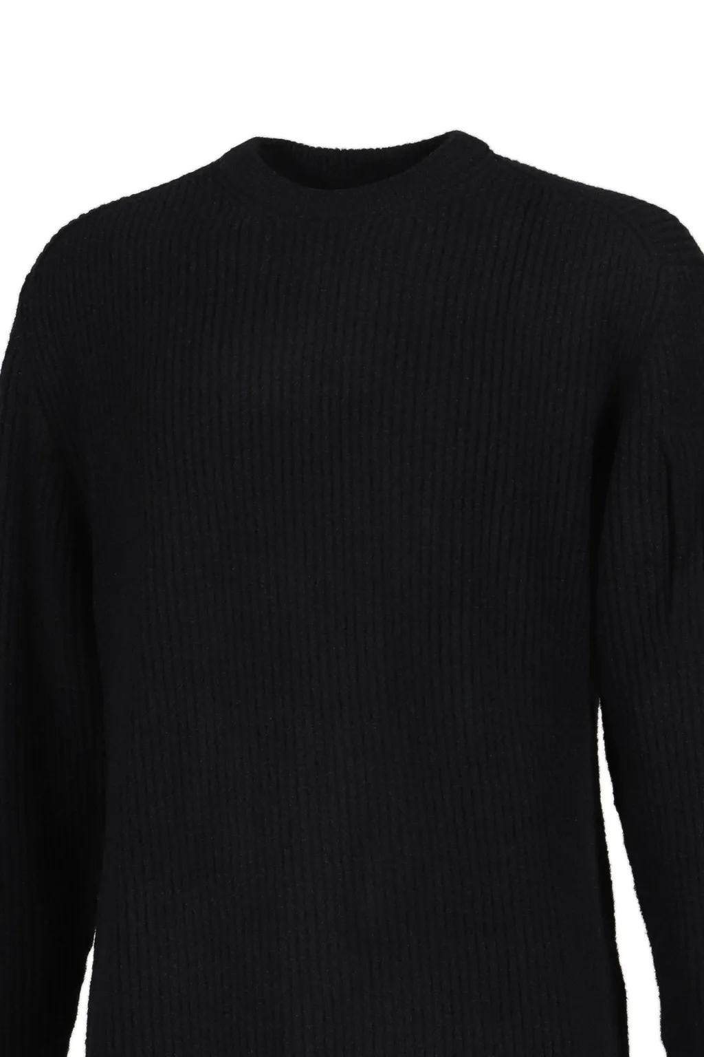 Knw Crew Neck In Fleece Knit / Blk