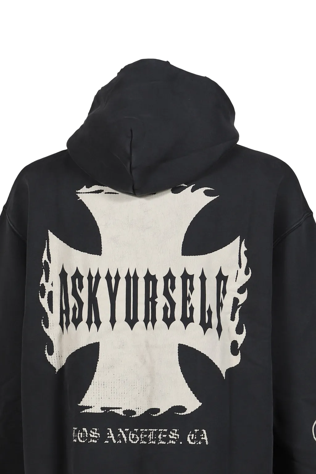 Raw Ay Cross Hoodie / Vintage Blk
