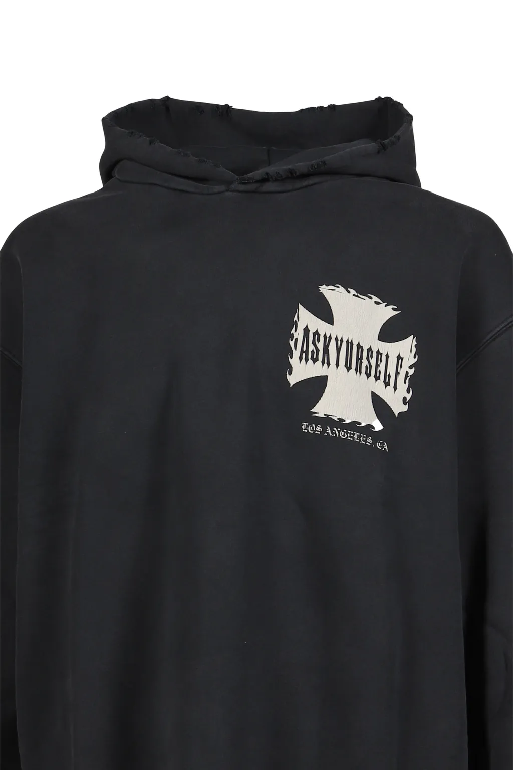 Raw Ay Cross Hoodie / Vintage Blk