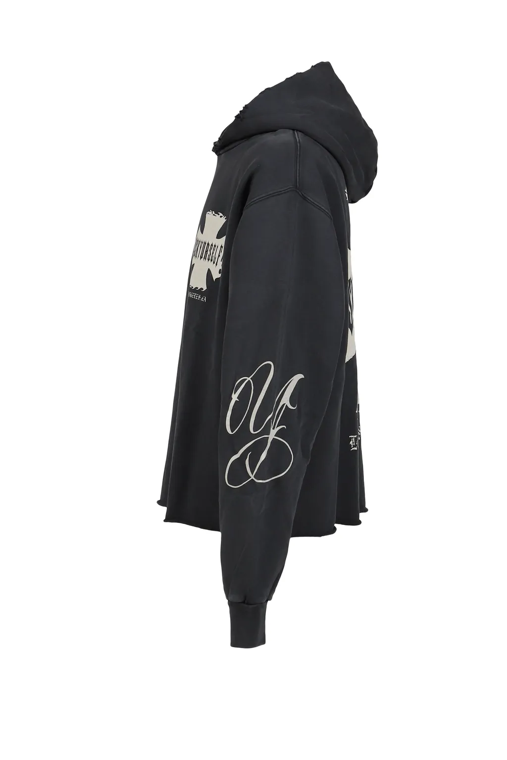Raw Ay Cross Hoodie / Vintage Blk