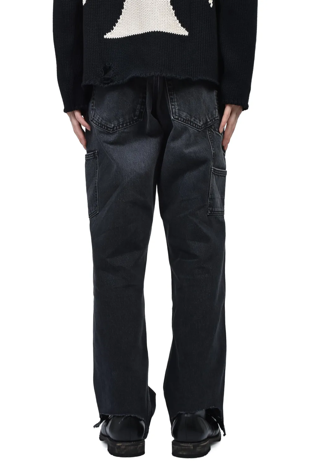 Phrase Work Zip Denim / Washed Blk