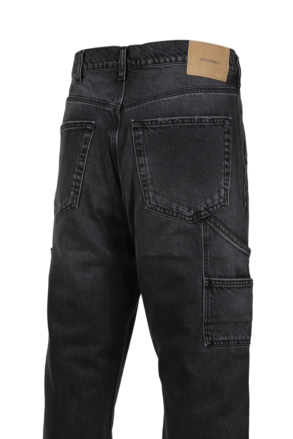 Phrase Work Zip Denim / Washed Blk