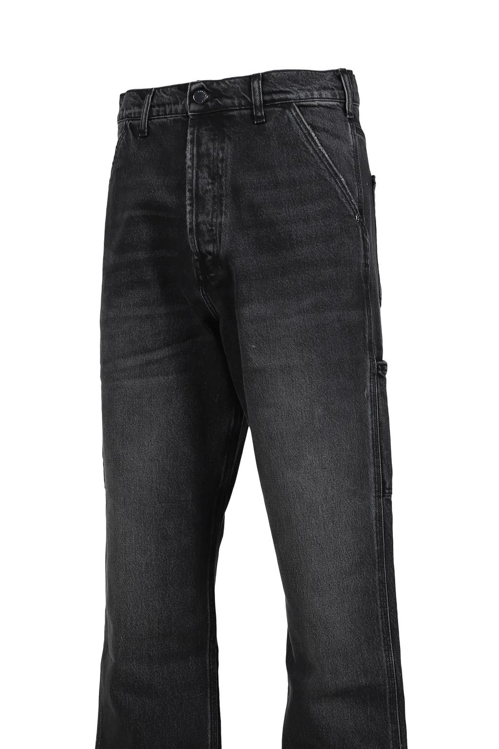 Phrase Work Zip Denim / Washed Blk