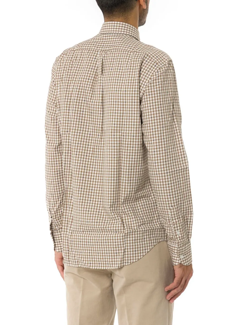 Harmont & Blaine Dachshund Embroidered Checked Shirt