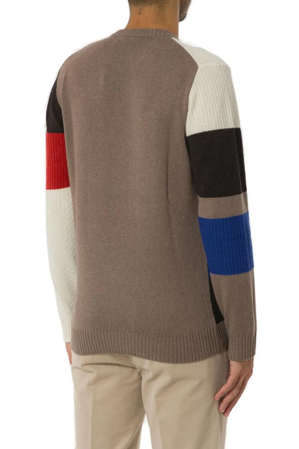 Harmont & Blaine Color Block Crew Neck Pullover