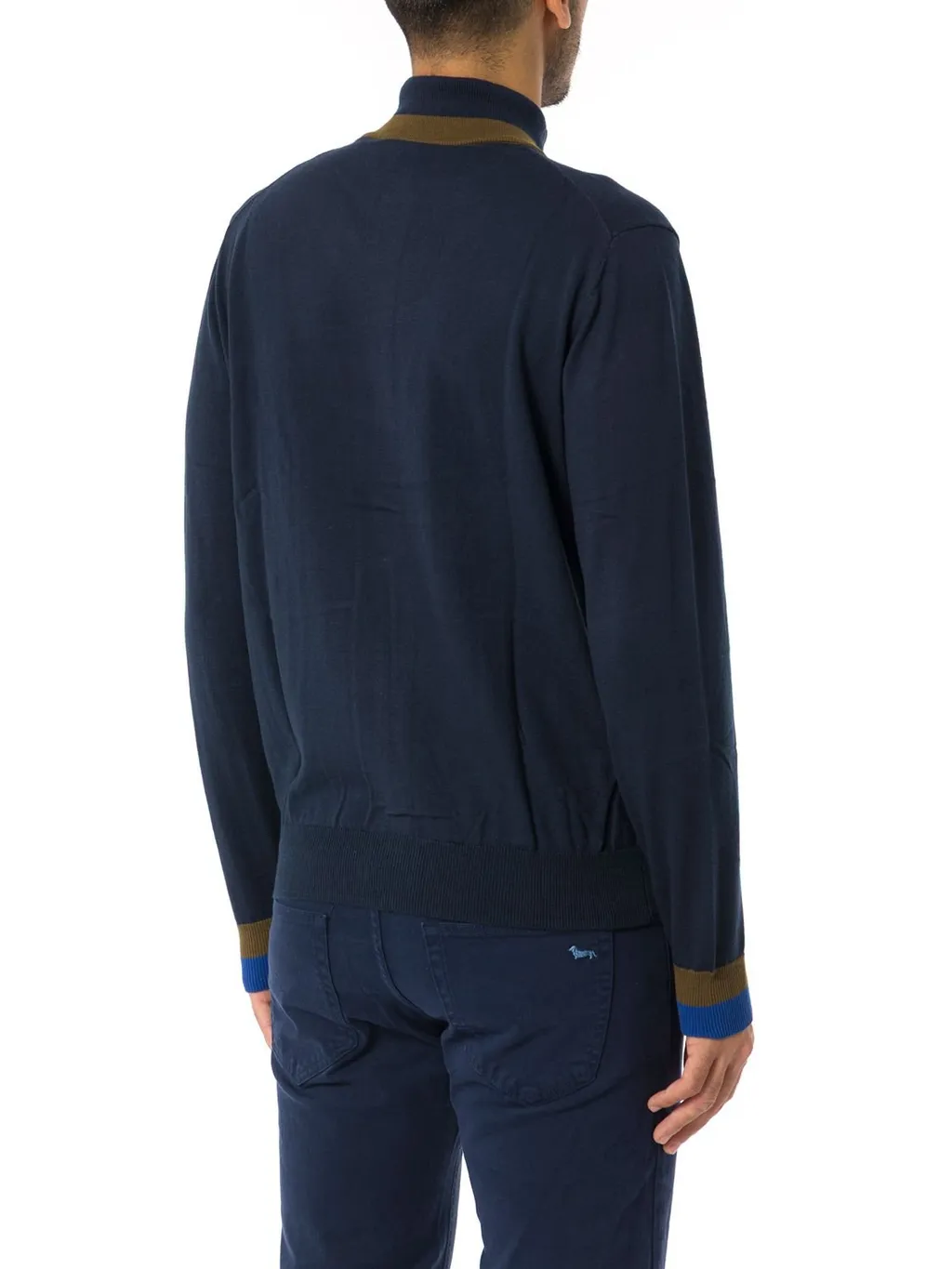 Harmont & Blaine Logo Embroidered Full Zip Pullover