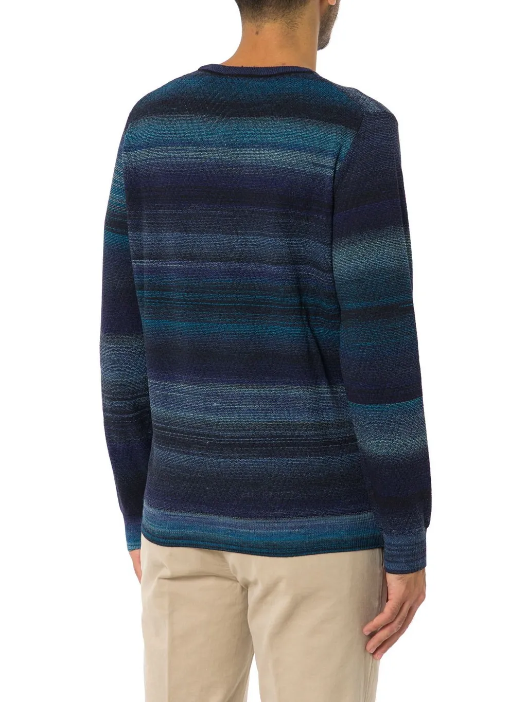 Harmont & Blaine Yarn Printed Chevron Knit Pullover