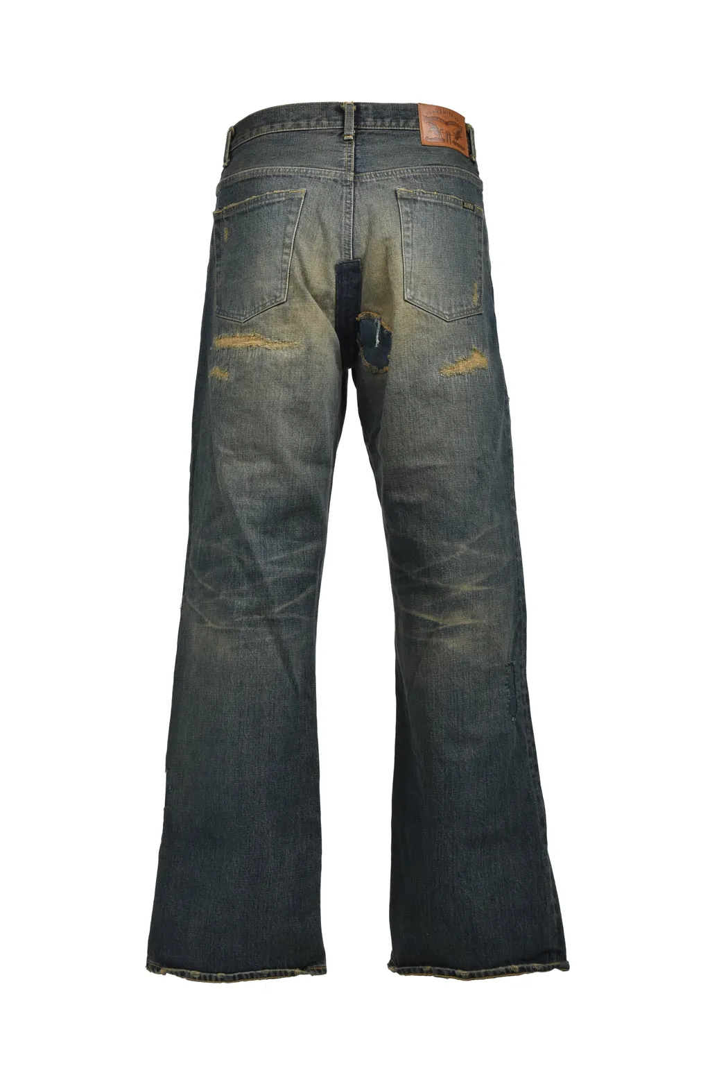 Boro Bootcut Wide Jeans / Ind