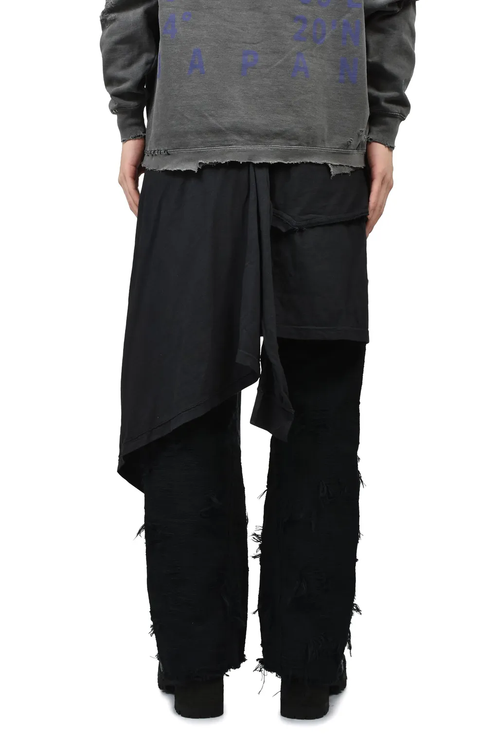 Twist Seam Lot.20746 Boro Crust With Wrapped / Blk