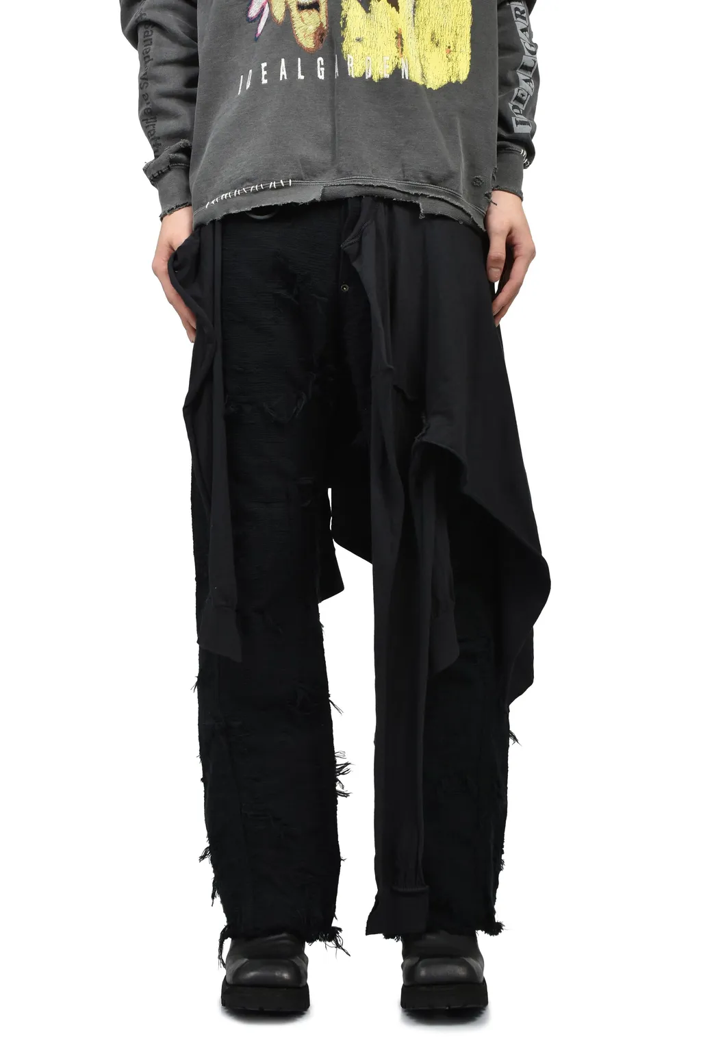 Twist Seam Lot.20746 Boro Crust With Wrapped / Blk