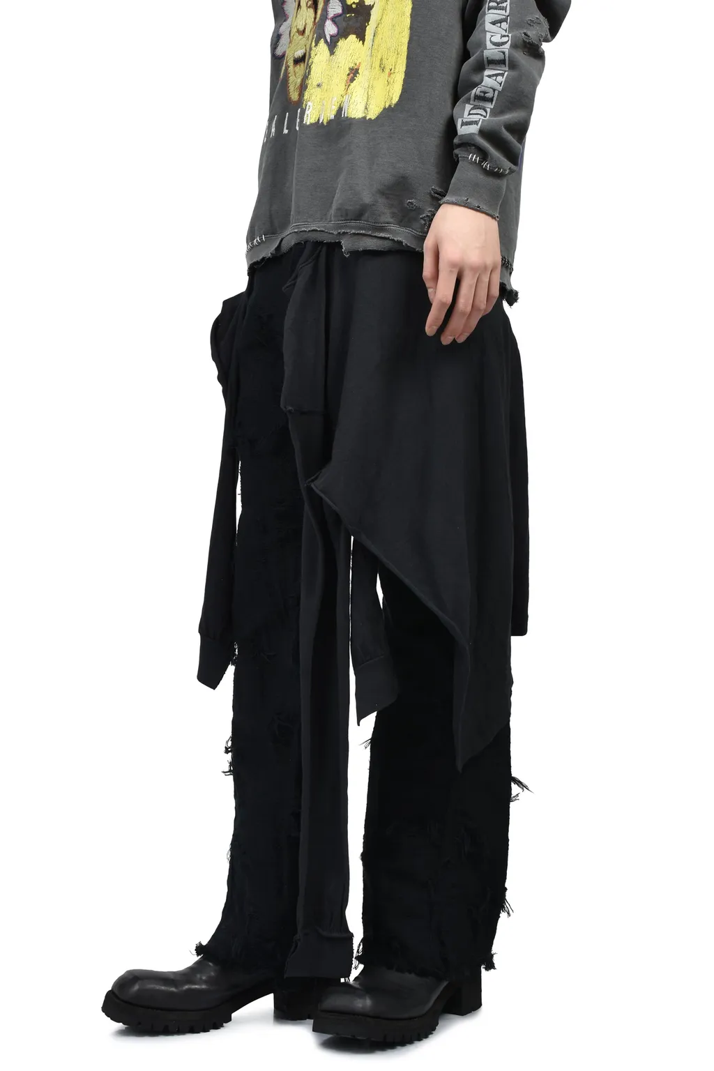 Twist Seam Lot.20746 Boro Crust With Wrapped / Blk