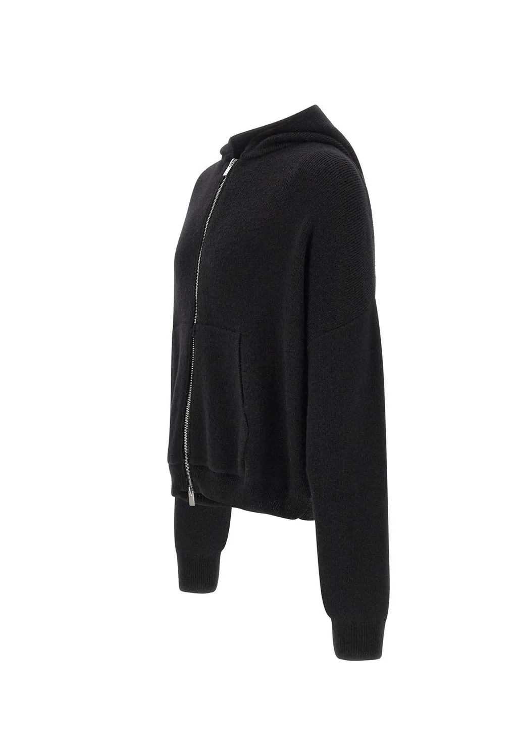 Heliot Emil Zipped Knitted Hoodie