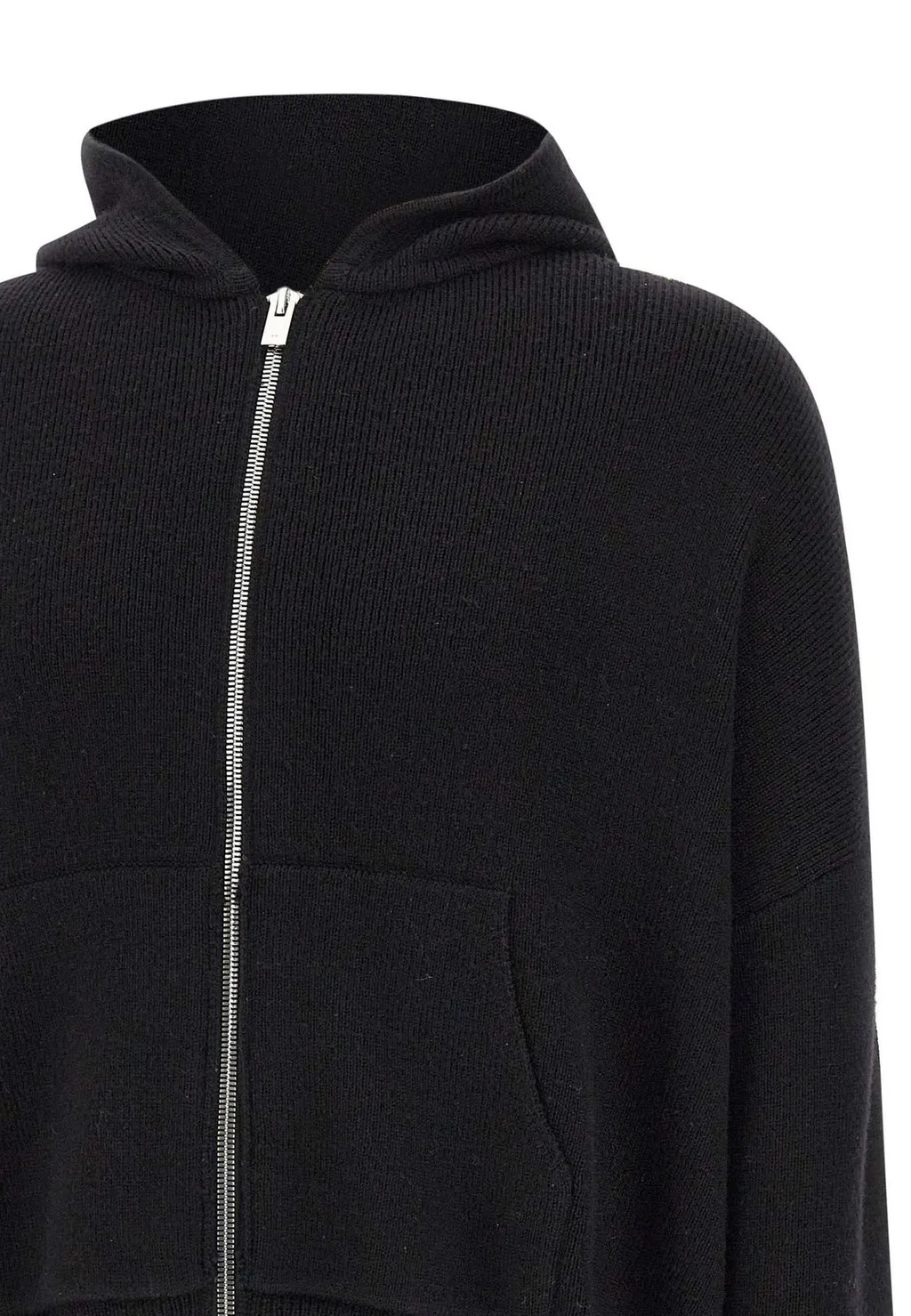 Heliot Emil Zipped Knitted Hoodie
