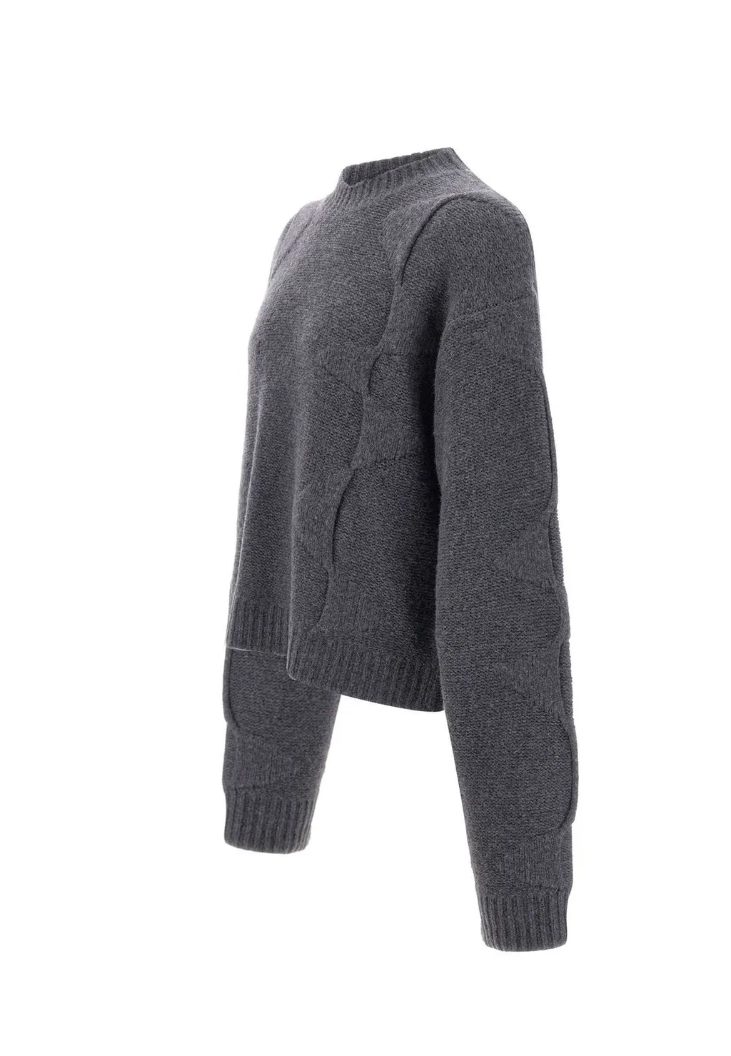 Heliot Emil Spiral-Knit Textured Jumper