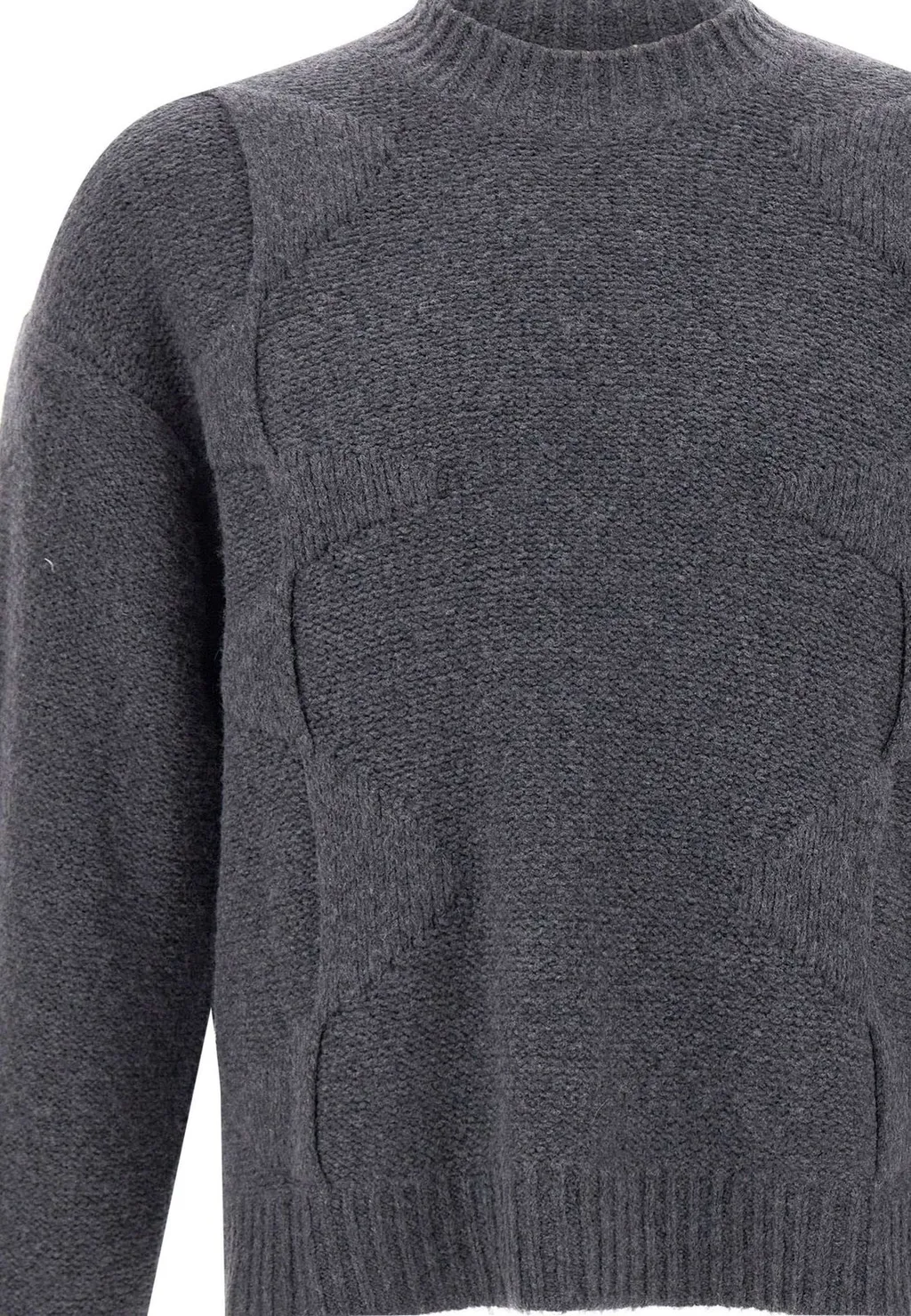 Heliot Emil Spiral-Knit Textured Jumper