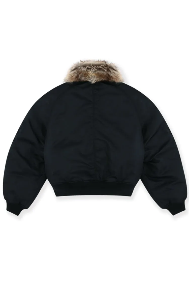 Exaggerated Shoulder Fur N2B / Blk