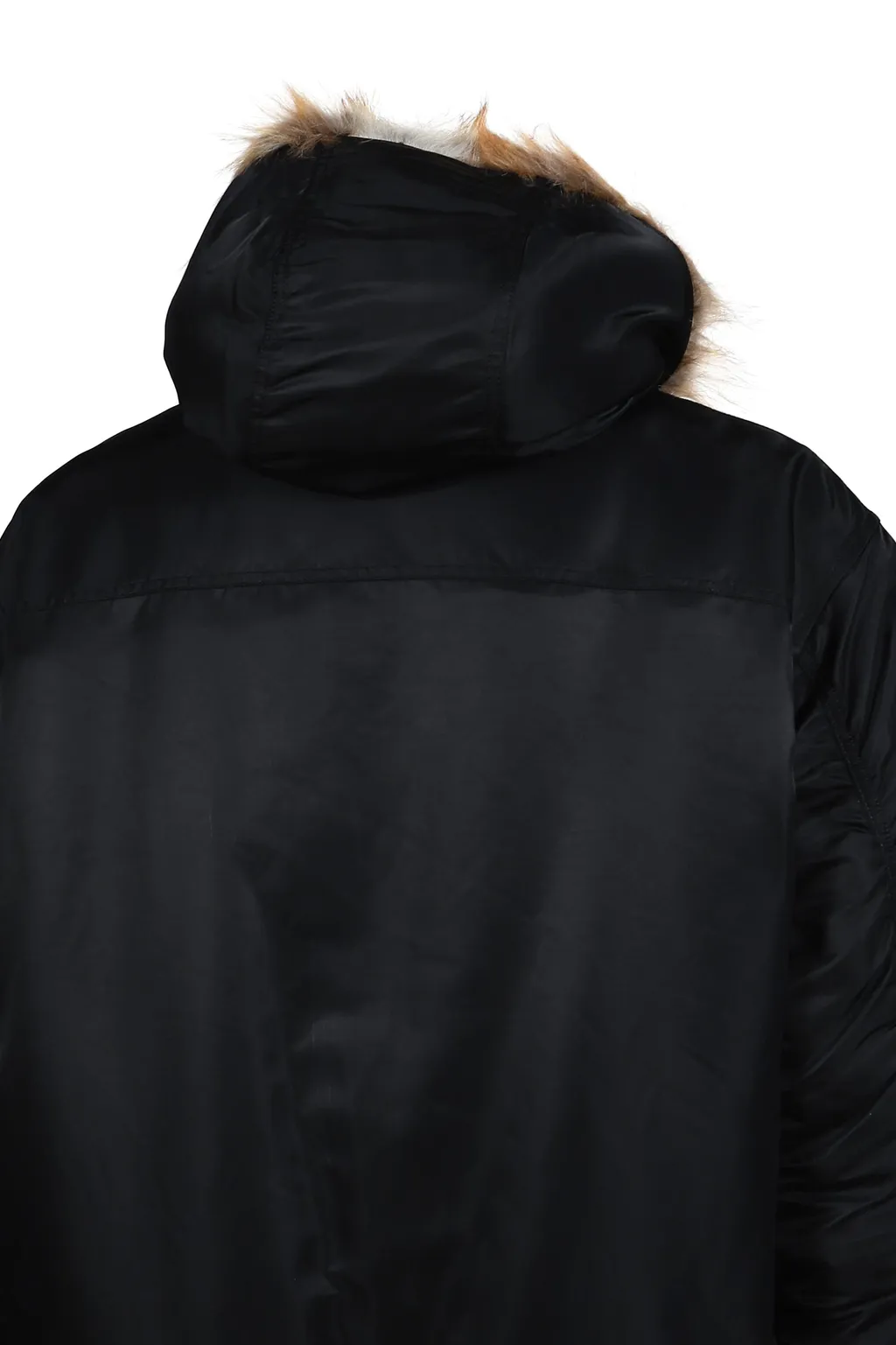 Fake Fur Reversible Hoodie Jacket / Blk