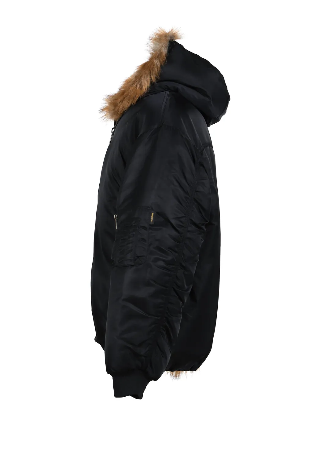 Fake Fur Reversible Hoodie Jacket / Blk