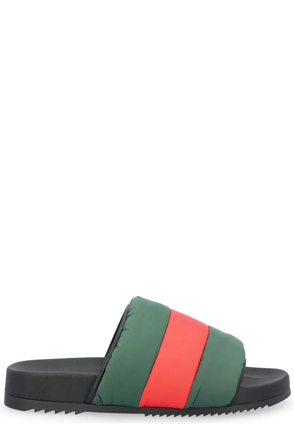 Gucci Padded Web Slide Sandals